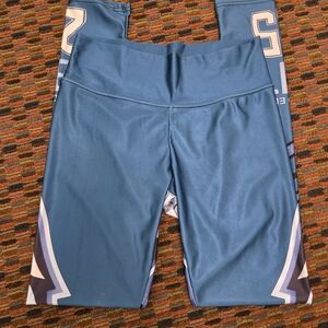 Philadelphia Eagles Leggings Women Small Green NFL Football Graphic Stretch Pant